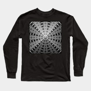 Sacred Geometry 3D Titanium Heart Pyramid Architecture Long Sleeve T-Shirt